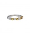 Tiffany & Co. diamonds, yellow sapphires, gold and platinum ring
