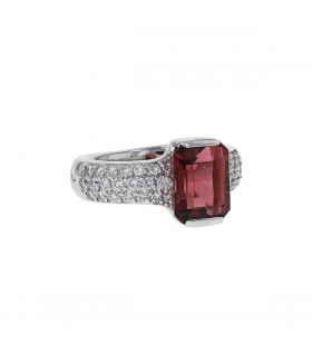 H. Stern diamonds, tourmaline and gold ring