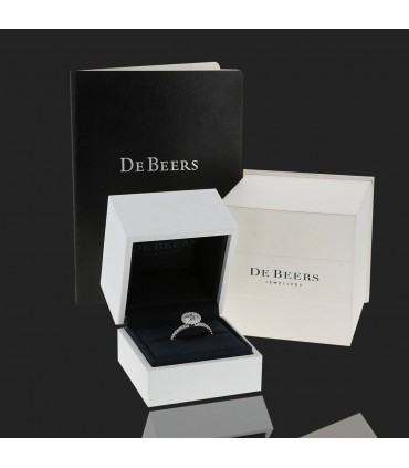 De Beers diamonds and platinum ring