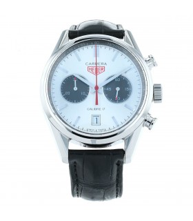 Heuer Carrera Calibre 17 stainless steel watch