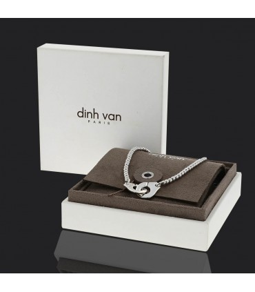 Dinh Van Menottes R12 silver necklace