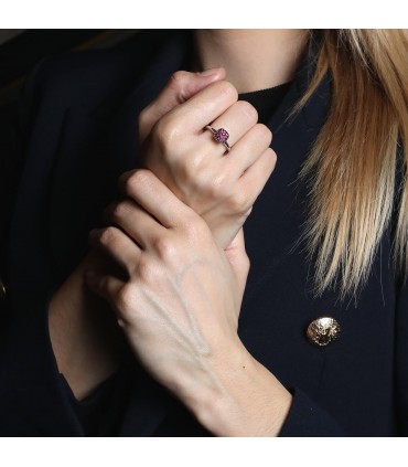 Pomellato Nudo rubies and gold ring