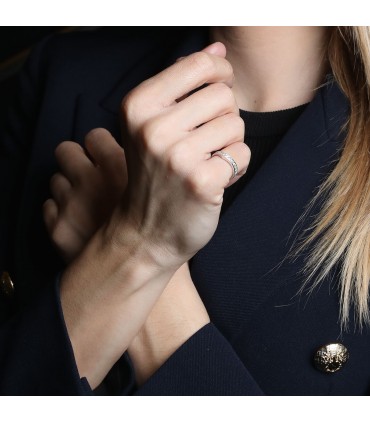 Bague platine et diamants