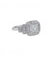 Diamonds and platinum ring - GIA certificate 1 ct F VS1