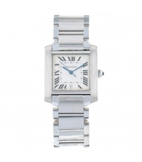 Cartier Tank Française stainless steel watch