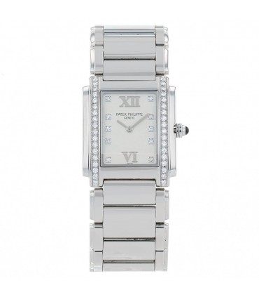 Patek Philippe Twenty-4 diamonds and stainless steel watch
