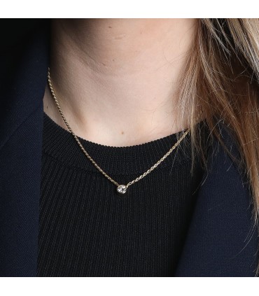 Collier or et diamant