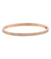 Bracelet Cartier Love Petit Modèle Pavé Taille 17