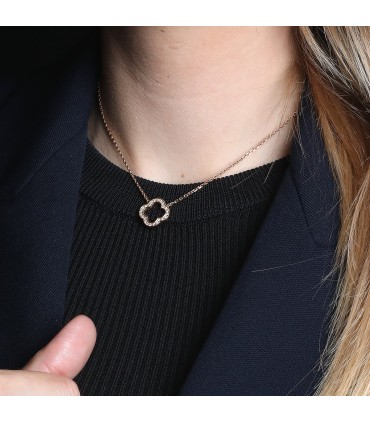 Diamonds and gold necklace