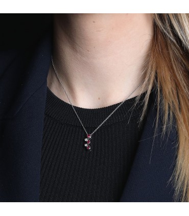 Tiffany & Co. diamonds, rubies and platinum necklace