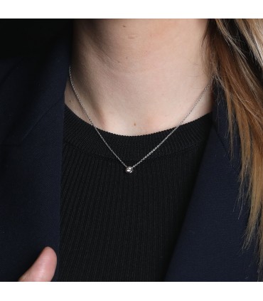 Diamond and gold necklace