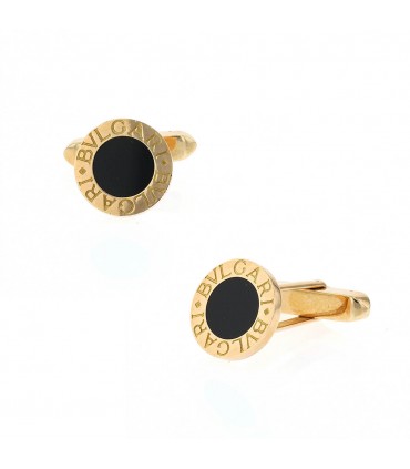 Bulgari Bulgari Bulgari gold cufflinks