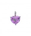 Chopard Happy Diamonds synthetic spinel, diamond and gold pendant