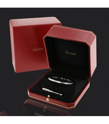 Cartier Love Pavé small model diamonds and gold bracelet Size 18