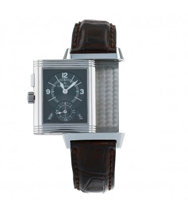 Jaeger Lecoultre Reverso DuoFace stainless steel watch