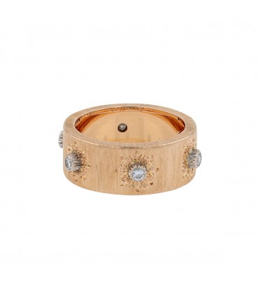 Buccellati Macri Classica diamonds and gold ring