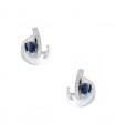 Giorgio Visconti sapphires, diamonds and gold earrings