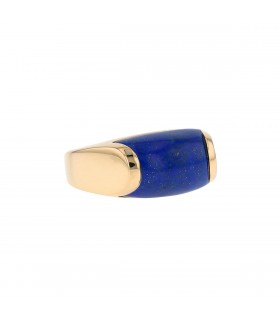 Bulgari Tronchetto lapis lazuli and gold ring