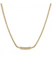 Diamonds and gold necklace