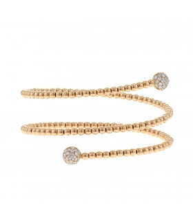 Diamonds and 18k gold bracelet