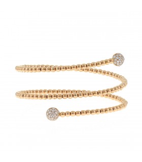 Diamonds and gold bracelet