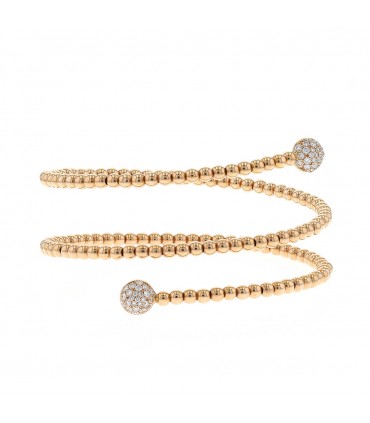 Diamonds and 18k gold bracelet