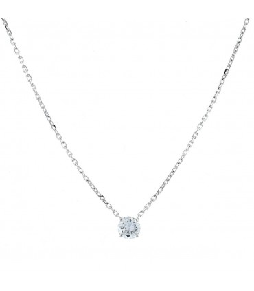 Collier or et diamant - Diamant 0,44 ct