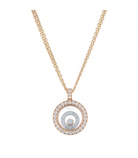 Chopard Happy Spirit diamonds and gold necklace