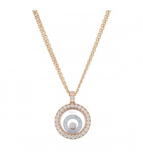 Chopard Happy Spirit diamonds and gold necklace