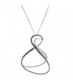 Giorgio Visconti diamonds, sapphires, rubies and gold necklace