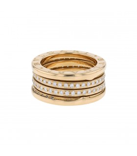 Bulgari B.zero 1 diamonds and gold ring