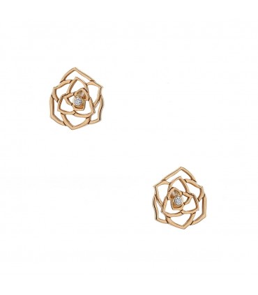 Piaget Rose diamonds and gold earrings