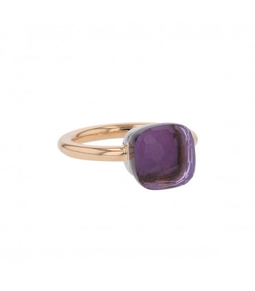 Pomellato Nudo Classic amethyst and gold ring