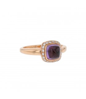 Fred Pain de Sucre XS amethyst, diamonds and gold ring