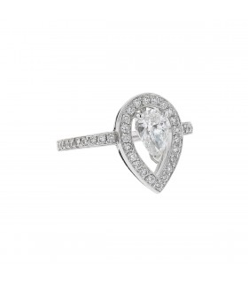 Fred Lovelight diamonds and platinum ring - GIA certificate 0,70 ct F VVS2