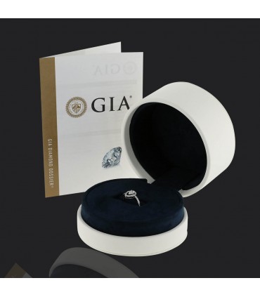 Fred Lovelight diamonds and platinum ring - GIA certificate 0,30 ct E VS1