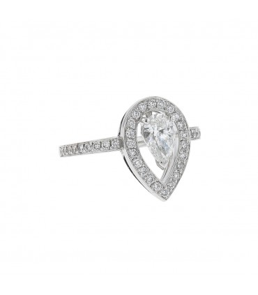Fred Lovelight diamonds and platinum ring - GIA certificate 0,54 ct F VVS1