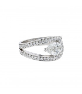 Fred Lovelight diamonds and platinum ring - GIA certificate 1,04 ct G VVS2
