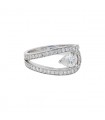 Fred Lovelight diamonds and platinum ring - GIA certificate 0,54 ct F VVS1