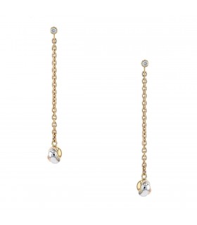 Cartier Trinity diamonds and gold earrings