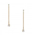 Cartier Trinity diamonds and gold earrings