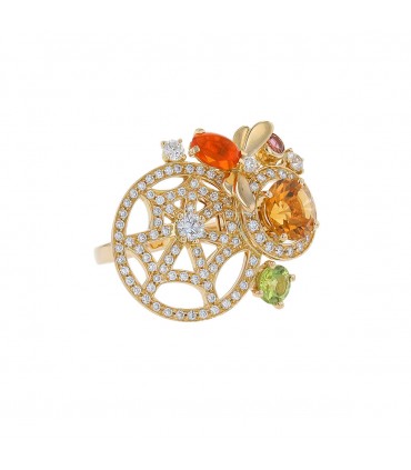 Chaumet Attrape-Moi Si Tu M’aimes opale, citrine, tourmaline, peridot, diamonds and gold ring