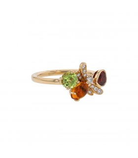 Chaumet Attrape-Moi Si Tu M’aimes citrine, garnet, peridot, diamonds and gold ring