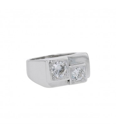 Diamonds and platinum ring