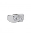 Diamonds and platinum ring