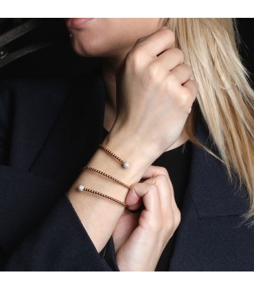 Diamonds and 18k gold bracelet