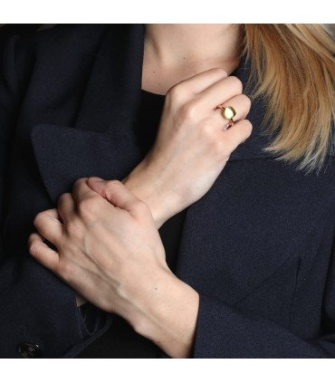 Pomellato Nudo Classic peridot and gold ring