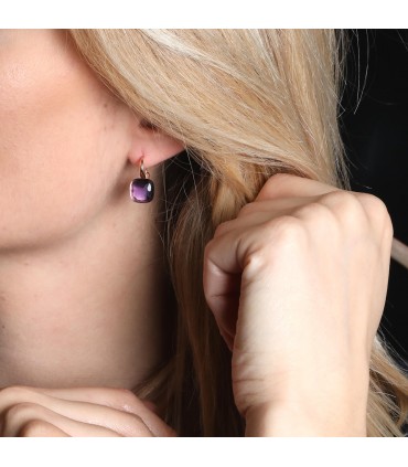 Pomellato Nudo amethyst and gold earrings