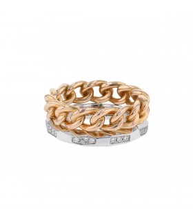 Pomellato Milano diamonds and 18k gold ring