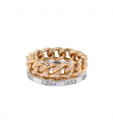 Pomellato Milano diamonds and gold ring